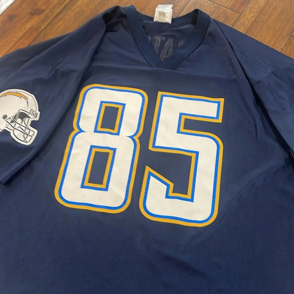 NFL TEAM APPAREL ANTONIO GATES 85 SAN DIEGO CHARGERS FOOTBALL JERSEY SIZE XL - Picture 3 of 8